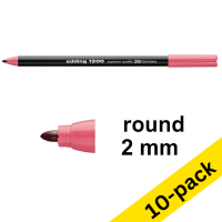Edding 1300 rose red felt tip pen (10-pack)