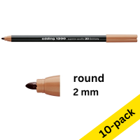 Edding 1300 rosewood felt tip pen (10-pack)