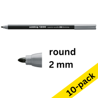 Edding 1300 silver felt tip pen (10-pack)
