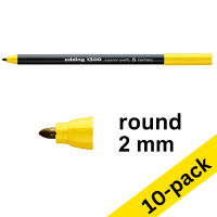 Edding 1300 yellow felt tip pen (10-pack)