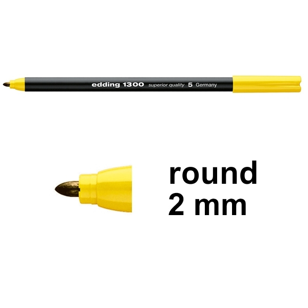 Edding 1300 yellow felt tip pen 4-1300005 239004 - 1