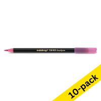 Edding 1340 pink brush pen (10-pack)