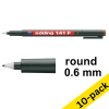 Edding 141F brown OHP marker (10-pack) 239686 - 1