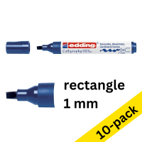 Edding 1455 steel blue calligraphy pen (1mm - 5mm) (10-pack)