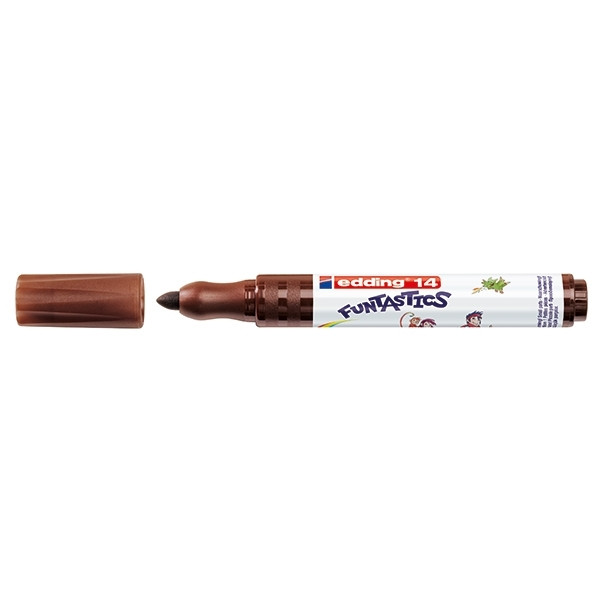 Edding 14 Funtastics brown felt tip pen 4-14007 239256 - 1
