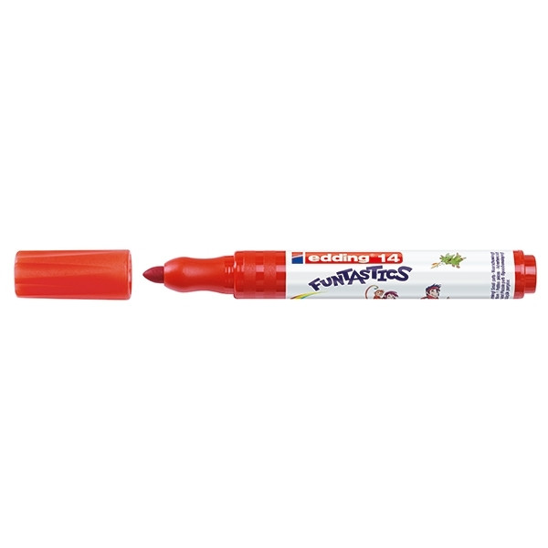 Edding 14 Funtastics red felt tip pen 4-14002 239251 - 1
