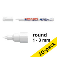 Edding 1500 semi-transparent white pastel pen (10-pack)