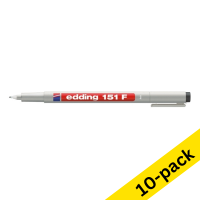 Edding 151F OHP black marker (10-pack) 239718
