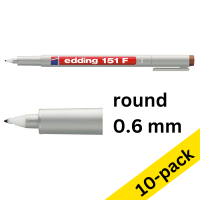 Edding 151F OHP brown marker (10-pack) 239715
