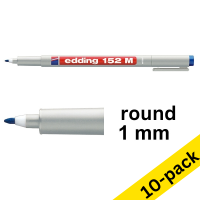 Edding 152M blue OHP non-permanent marker (10-pack)
