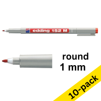 Edding 152M red OHP non-permanent marker (10-pack) 239722