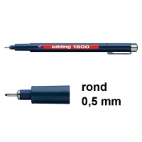 Edding 1800 black profipen (0.5mm) (10-pack)  239741