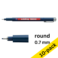 Edding 1800 blue fineliner (0.7mm) (10-pack)