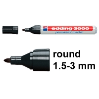 Edding 3000 black permanent marker 4-3000001 200500