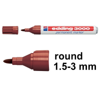 Edding 3000 brown permanent marker 4-3000007 200785