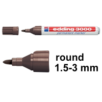 Edding 3000 dark brown permanent marker 4-3000018 200796