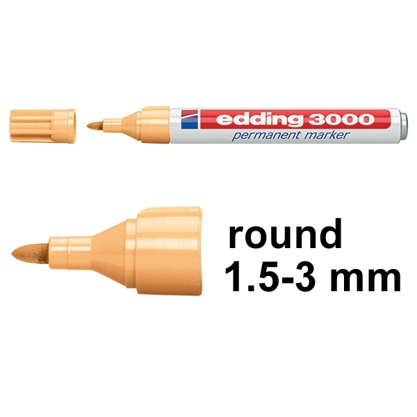 Edding 3000 light orange permanent marker 4-3000016 200794 - 1