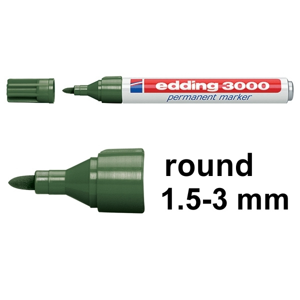 Edding 3000 olive green permanent marker 4-3000015 200793 - 1