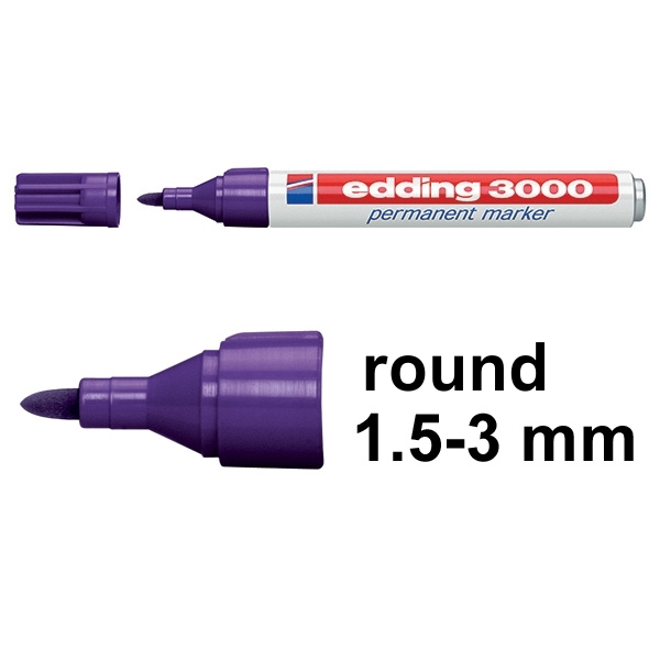 Edding 3000 violet permanent marker 4-3000008 200786 - 1