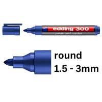 Edding 300 blue permanent marker (1.5mm - 3mm) 4-300003 246317