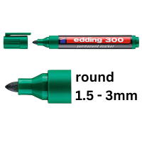 Edding 300 green permanent marker  (1.5mm - 3mm) 4-300004 246315