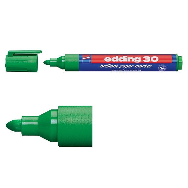 Edding 30 brilliant green paper marker (1.5mm - 3mm round) 4-30004 239207 - 1