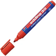 Edding 30 brilliant red paper marker (1.5mm - 3mm round) 4-30002 239205 - 1