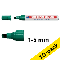 Edding 3300 green permanent marker (10-pack)