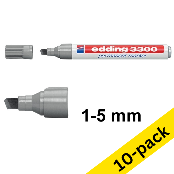 Edding 3300 grey permanent marker (10-pack)  239755 - 1