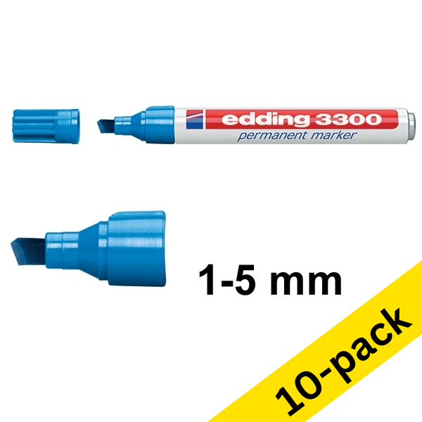 Edding 3300 light blue permanent marker (10-pack)  239757 - 1