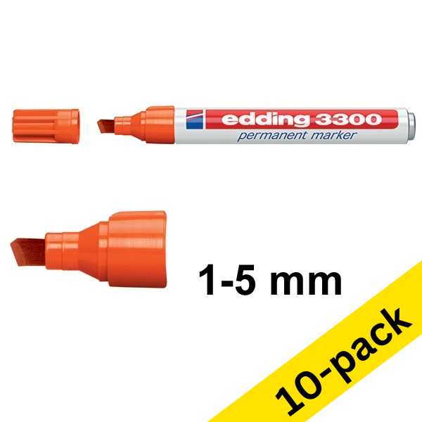 Edding 3300 orange permanent marker (10-pack) 239759 - 1