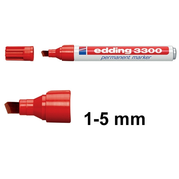 Edding 3300 red permanent marker 4-3300002 200815 - 1