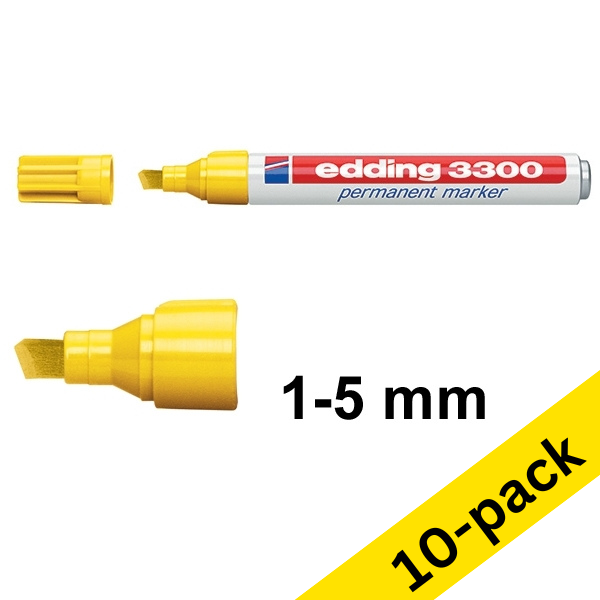 Edding 3300 yellow permanent marker (10-pack)  239754 - 1