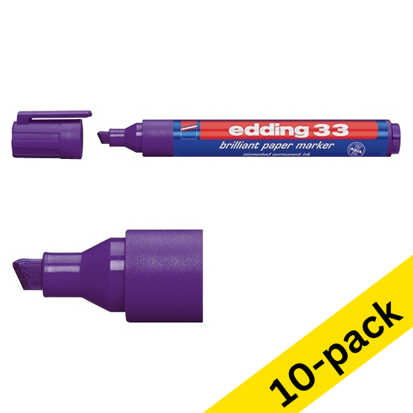 Edding 33 brilliant purple paper marker (10-pack)  239749 - 1