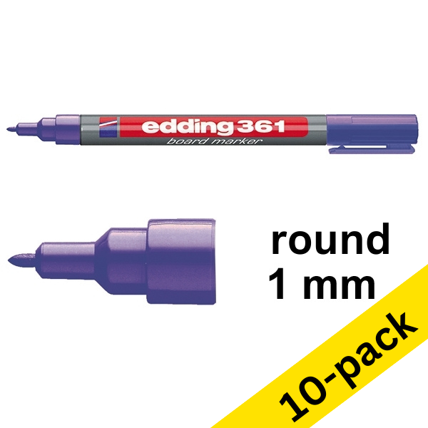 Edding 361 violet whiteboard marker (10-pack)  239511 - 1