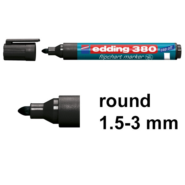 Edding 380 black flipchart marker (10-pack) 239531 - 1