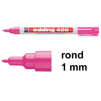 Edding 400 permanent marker pink (1 mm round)(10-pack)  239495