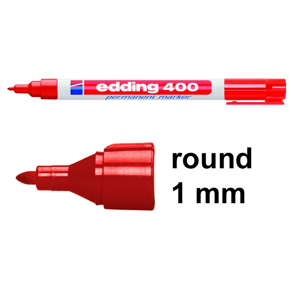 Edding 400 red permanent marker 4-400002 200526 - 1