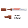 Edding 4040 brown matte lacquer marker 239107 - 1