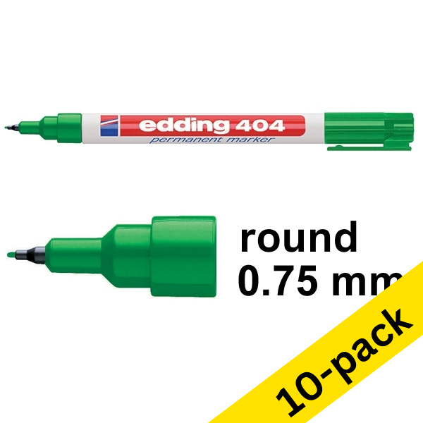 Edding 404 green permanent marker (10-pack)  239503 - 1