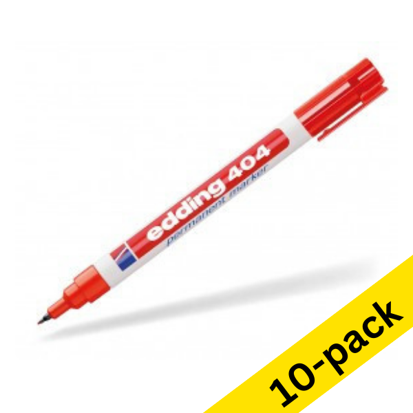 Edding 404 red permanent marker (10-pack)  239501 - 1