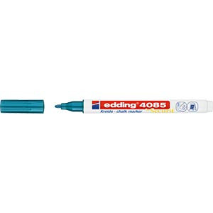 Edding 4085 metallic blue chalk marker (1mm - 2mm round) 4-4085073 240106 - 1