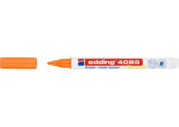 Edding 4085 neon orange chalk marker (1mm - 2mm round) 4-4085066 240104 - 1