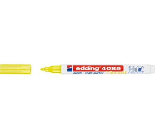 Edding 4085 neon yellow chalk marker (1mm - 2mm round) 4-4085065 240103 - 1