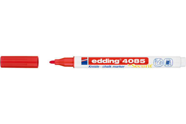 Edding 4085 red chalk marker (1mm - 2mm round) 4-4085002 240095 - 1