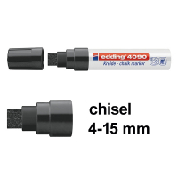 Edding 4090 black chalk marker (4mm - 15mm chisel) 4-4090001 200887