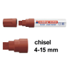 Edding 4090 brown chalk marker (4mm - 15mm chisel)