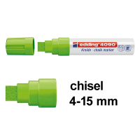 Edding 4090 light green chalk marker, 4mm - 15mm chisel 4-4090011 200892