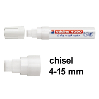 Edding 4090 white chalk marker (4mm -15mm chisel) 4-4090049 200893