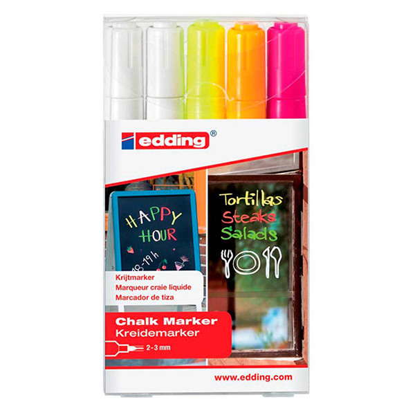 Edding 4095 assorted chalk markers (5-pack) 4-4095-5999 239429 - 1